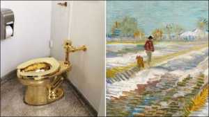 ترامپ از موزه نقاشی ونگوگ را قرض خواست؛ جواب دادند توالت طلا را امانت می‌دهیم!